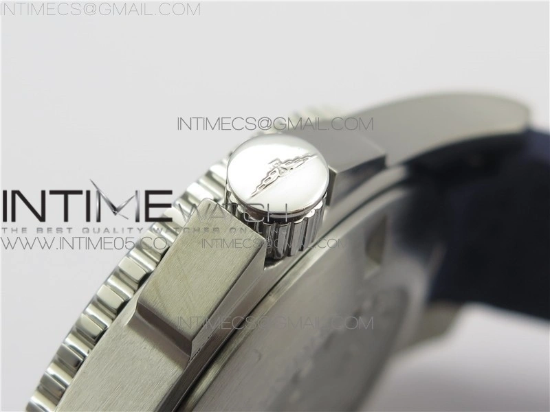 Conquest L3.840.4.56.6 Real Ceramic Bezel SS ZF 1:1 Best Edition Blue dial On Rubber Strap A2824